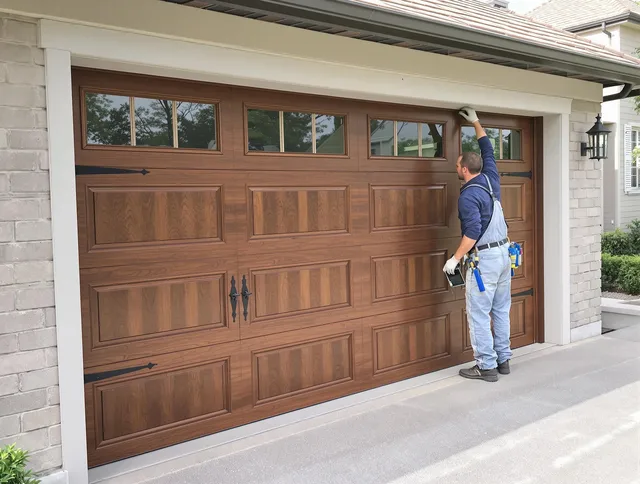 Custom garage door showcase by Shaker Heights Garage Door Repair in Shaker Heights