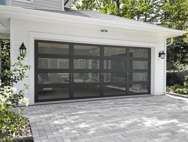 Shaker Heights Garage Door Repair design specialist presenting custom garage door options to Shaker Heights homeowner