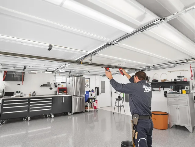 Overhead garage door repair service by Shaker Heights Garage Door Repair in Shaker Heights