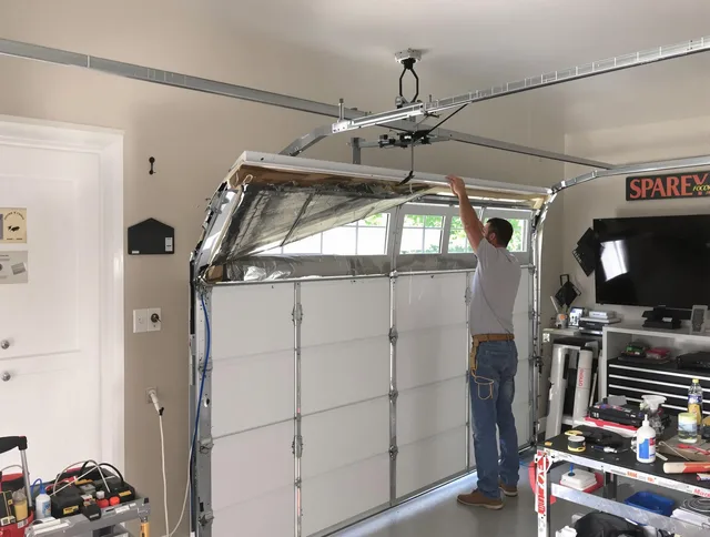 Garage door section replacement by Shaker Heights Garage Door Repair in Shaker Heights