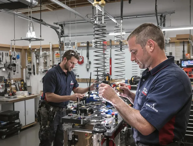 Garage door spring repair service by Shaker Heights Garage Door Repair in Shaker Heights